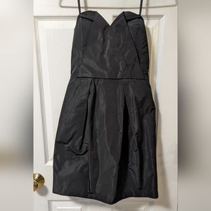 BCBGeneration Black Strapless Mini Cocktail  Dress Sz 4